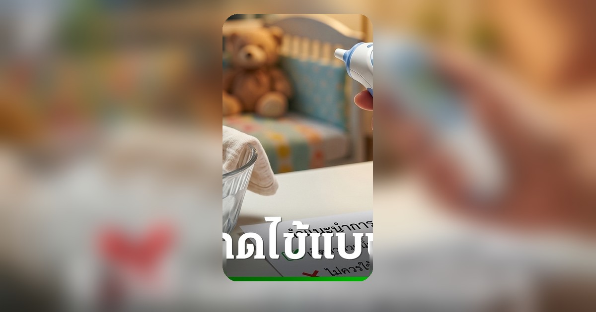 เตือนพ่อแม่! วิธีเช็ดตัวลดไข้ผิดๆ เสี่ยงลูกชัก ไข้ไม่ลดแต่พุ่งสูง