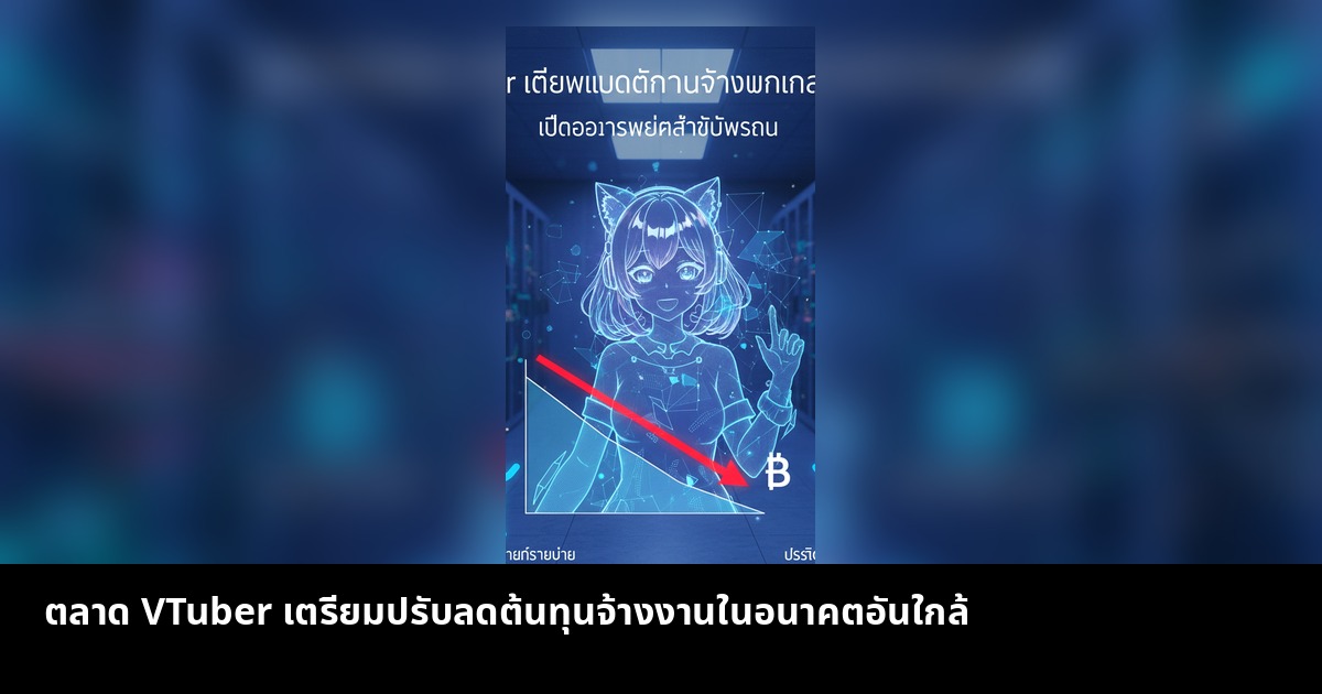 ตลาด VTuber เตรียมปรับลดต้นทุนจ้างงานในอนาคตอันใกล้