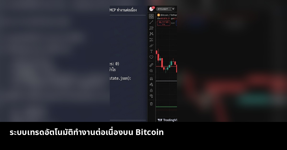 ระบบเทรดอัตโนมัติทำงานต่อเนื่องบน Bitcoin
