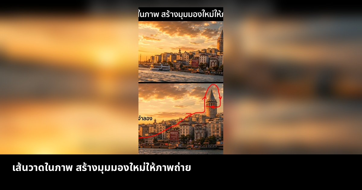 เส้นวาดในภาพ สร้างมุมมองใหม่ให้ภาพถ่าย